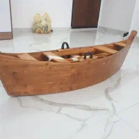 قایق چوبی دکوری