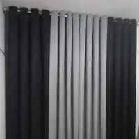 پرده پانچی ترکیب گارنت طوسی مشکی/ورتیکال/زبرا|پرده، رانر، رومیزی|تهران, جردن|دیوار