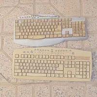 دو عدد کیبورد کامپیوتر