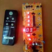 برد پنکه کنترلی نمایشگر دیجیتال با دماسنج و تایمر