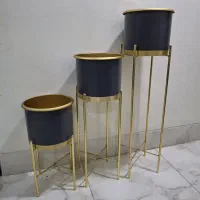 پایه گلدان فلزی