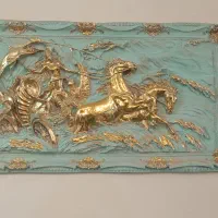 تابلو رزین ورق طلا|تابلو، نقاشی، عکس|ورامین, شهرک فجر|دیوار