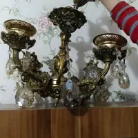 دوعددلوستربرنز۴شاخه|لوستر و چراغ آویز|تبریز, |دیوار