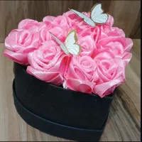 گل رز روبانی|گل مصنوعی|فردیس, فردیس|دیوار