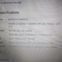 لپ تاپ کمکار گیمنگ Dell i7 6820HQ باگرافیک۴ تمیز|رایانه همراه|اصفهان, لاله|دیوار