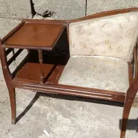 میز تلفن چوبی