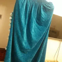 ۲عدد والان مخمل شاین ابی پارچه ترک|پرده، رانر، رومیزی|تهران, ابوذر|دیوار
