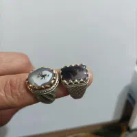 انگشتر شجر جفت دست‌ساز پایه قم