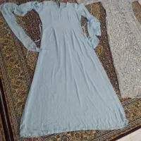 لباس مجلسی تمام منجوق با زیره حریرو نخی وشال همرنگ|لباس|سلماس, |دیوار