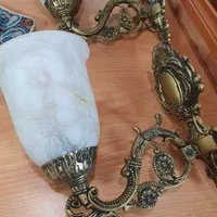 یک جفت دیوار کوب برنز سنگین|لوستر و چراغ آویز|اصفهان, بهارستان|دیوار