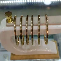 النگو آینه ای تخت سایز1 و 2 دسطه دوم|جواهرات|ایلام, |دیوار