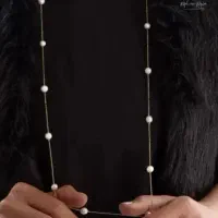 رومانتویی گردنبند مرواریدی