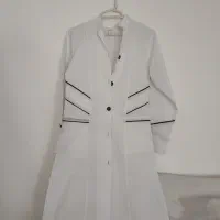 روپوش سفید مانتو  پزشکی قنادی آزمایشگاه آرایشگاه