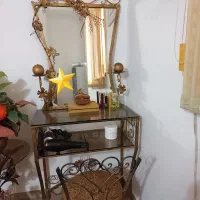 ست میز توالت فرفورژه|تخت و سرویس خواب|لاهیجان, حزین|دیوار