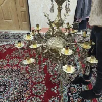 لوستر برنزی|لوستر و چراغ آویز|قم, دورشهر|دیوار