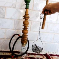قلیان کامل با نی متری و وسایل