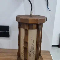 لوستر چوبی نو وتمیز|لوستر و چراغ آویز|رشت, حسین آباد|دیوار