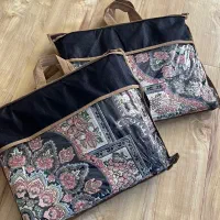 ۲ عدد روفرشی مخمل زرک دار ۳ متری