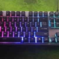 کیبورد گیمینگ برند AOC آر جی بی RGB دار