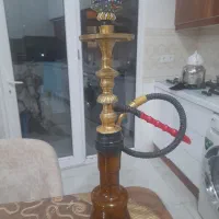 قلیان برنجی قدیمی کلکسیونی|کلکسیون اشیاء عتیقه|ایلام, |دیوار