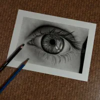 سفارش طراحی چهره و چشم|تابلو، نقاشی، عکس|همدان, |دیوار