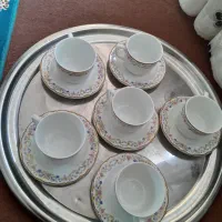 فنجان ونعلبکی چینی مدل گلستان