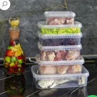 سطل بزرگ پلاستیکی و یه تعداد ظرفهای فریزری