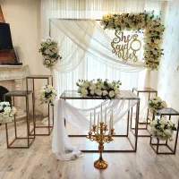 گل مصنوعی جایگاه عروس بله برون نامزدی