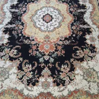 یک جفت فرش ۱۲متری مشهد سورمه ای