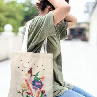 کیف دستی پارچه‌ای هنری متقال دست‌دوز