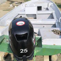 موتور قایق 25چهار زمانه استارت وهندل نو|قطعات یدکی و لوازم جانبی|بندرعباس, |دیوار