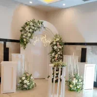 گل آرایی بله برون سفر عقد تالار دستگل عروسی