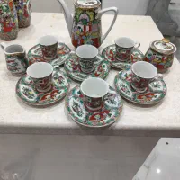 قهوه خوری چینی مرغی گیلاس برنز خاویارخوری برنز