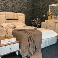 سرویس خواب دو نفره لاکچری MDF با ضمانت|تخت و سرویس خواب|چابهار, |دیوار