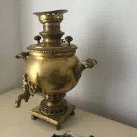 سماور اصل روسی ۱۳۰ سال پیش|کلکسیون اشیاء عتیقه|رشت, رودبارتان|دیوار