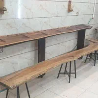 انواع میز چوب طبیعی روستیک و رزینی|مبلمان خانگی و میز عسلی|شهرضا, |دیوار