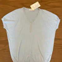 بلوز بافت خارجی کشی سایز بزرگ کاملا نو تگدار