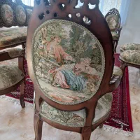 مبل انتیک و قدیمی وپارچه طرح لیلی مجنون|مبلمان خانگی و میز عسلی|تهران, منیریه|دیوار