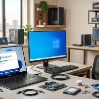 خدمات نصب ویندوز، اسمبل حرفه‌ای، شبکه (در محل)