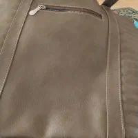 کیف بزرگ چرم شکلاتی خوشرنگ ترکیه خریداری شده