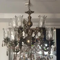 در حد نو برنز سنگین|لوستر و چراغ آویز|تهران, گلستان (شهرک راه آهن)|دیوار
