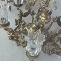 لوستر برنجی ۶ شاخه فرشته|لوستر و چراغ آویز|تهران, خزانه|دیوار