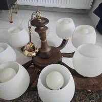 لوستر هشت شاخه و تک شاخه|لوستر و چراغ آویز|ری, هاشمآباد|دیوار