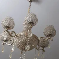 دوعدد لوستر فلزی سالم