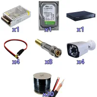 پکیج دوربین مداربسته 2 مگاپیکسل/1078|دوربین مداربسته|شیراز, میانرود|دیوار
