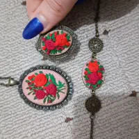 نیم ست گلدوزی