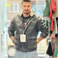 کاپشن چرم باکسی|لباس|تبریز, |دیوار