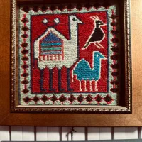 تابلو ورنی دستبافت