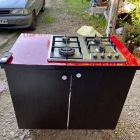 گاز رومیزی به همراه کمد|اجاق گاز و لوازم برقی پختوپز|کتالم و سادات شهر, |دیوار