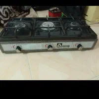 گاز رو میزی 3شعله  رنگ مشکی